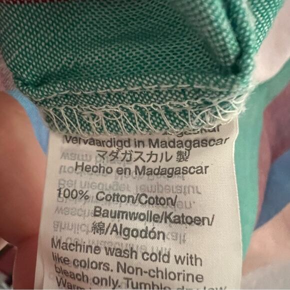 Madewell Novel Tie-Front Button Top in Flagstaff Stripe - Picture 7 of 7